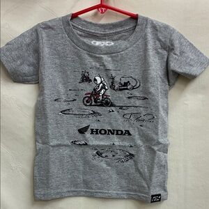 Kids Honda Powersports Moon Landing Astronaut Gray T-Shirt